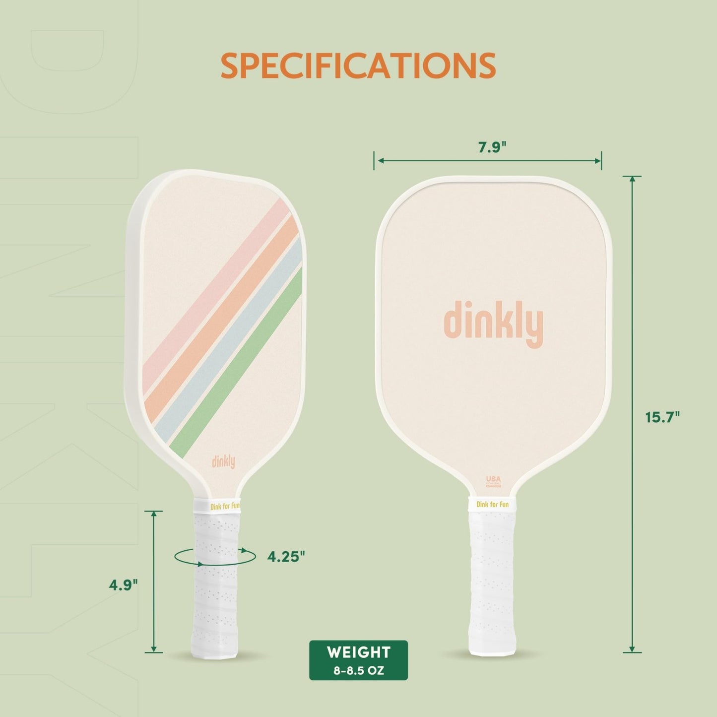 Pickleball Paddle Set of 2/4 - USAPA Approved, Graphite/Fiberglass Rackets, Ball5