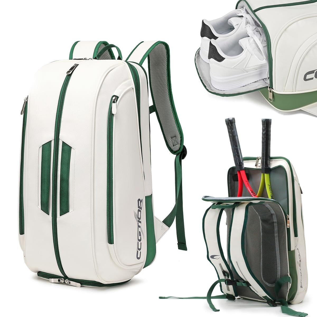 Multi-Functional Tennis & Pickleball Backpack with Shoe Compartment & Laptop Sle1