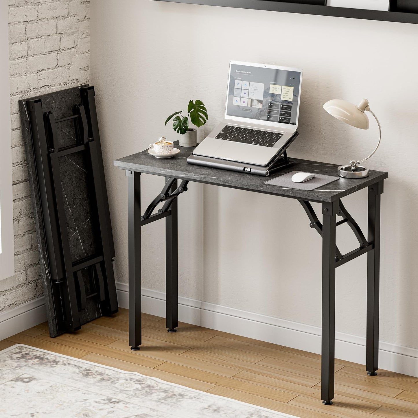 Compact Folding Laptop Desk – 35.8" Portable Table for Small Spaces, Easy Setup1