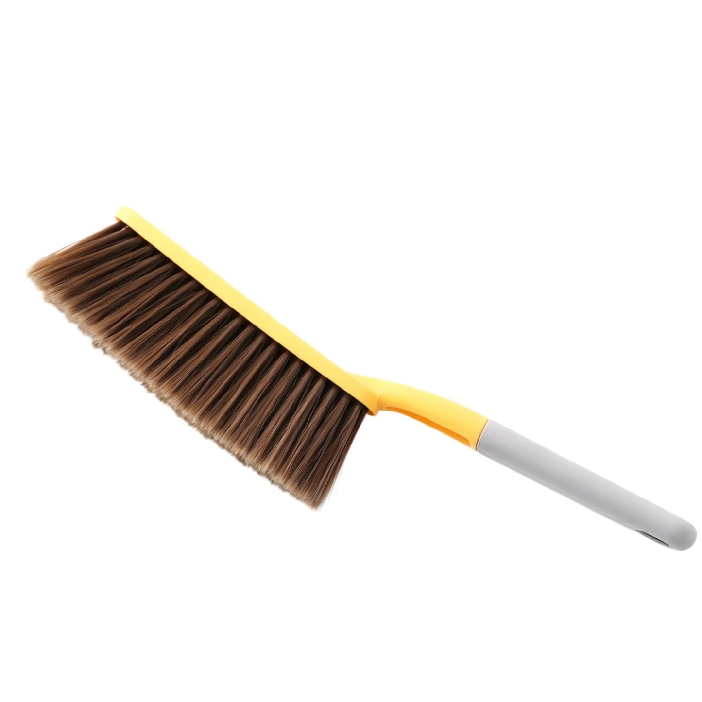 15" Yellow Soft Bristle Hand Broom Brush for Bed, Sofa, Counter & Hair Cleanup1