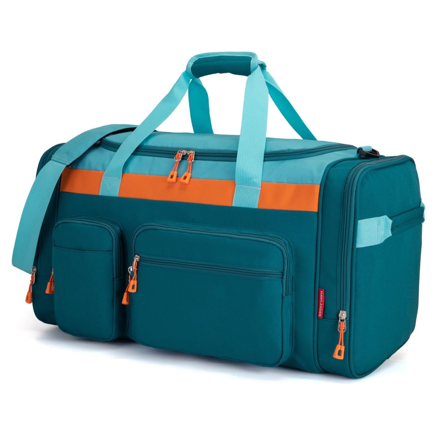Spacious Teal Blue Kids Duffle Bag for Travel, Overnight, Weekend - 22"x12"x12"2