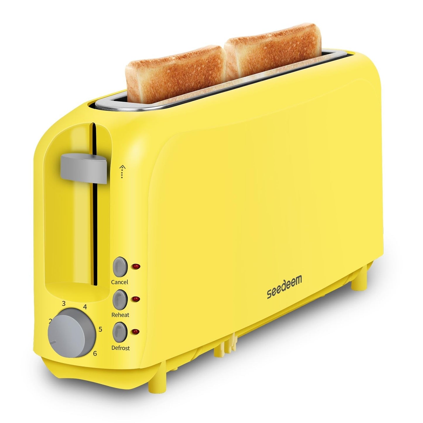 2-Slice Slim Toaster with Long Slot for Bagels & Artisan Bread, 6 Shade Settings1