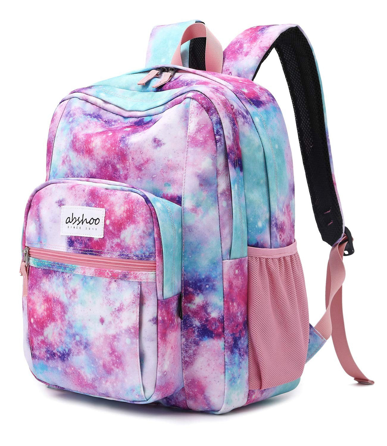 Galaxy Pink Women's School Backpack   Water Resistant Bookbag for College & Teen1