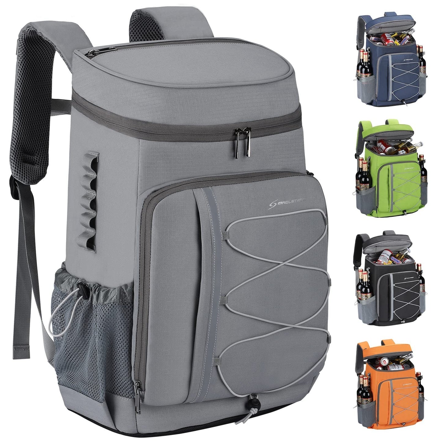 Insulated Cooler Backpack - 35/50 Can Soft Lunch Bag for Camping, Hiking, Beach1