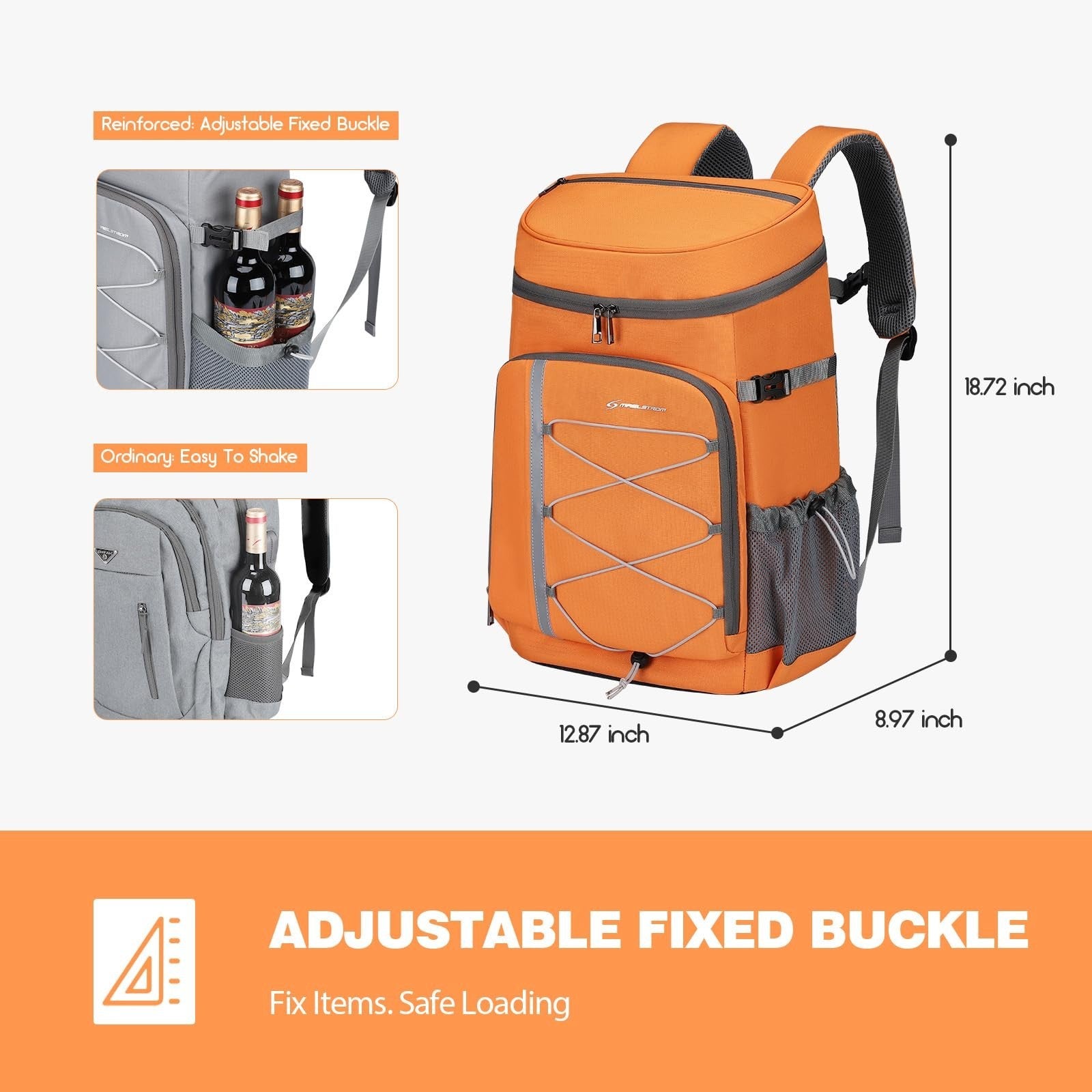 Insulated Soft Cooler Backpack - 35/50 Can Capacity for Camping, Hiking & Beach5
