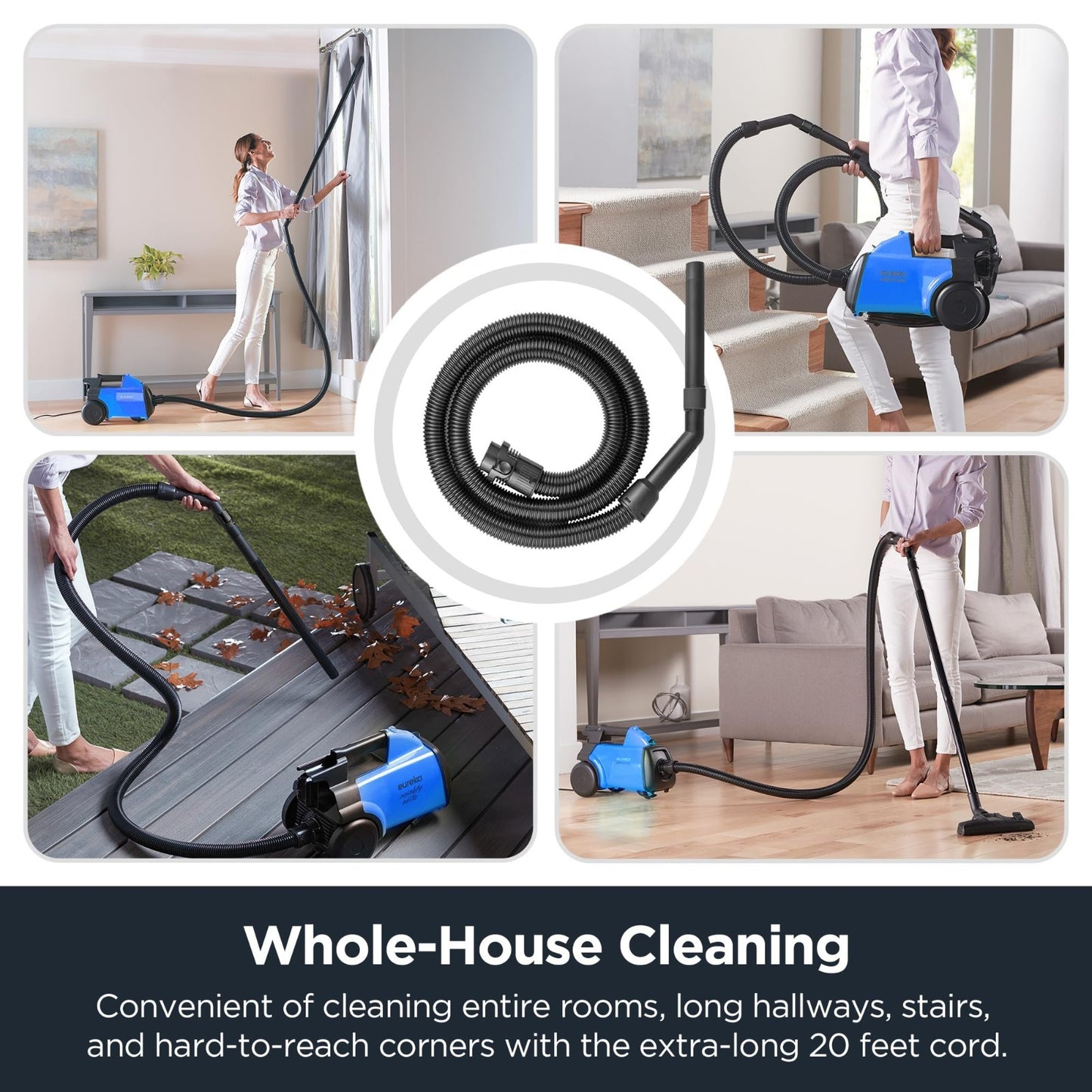 Bagged Canister Vacuum Cleaner 3670H - Lightweight, Powerful Suction for Home, P3