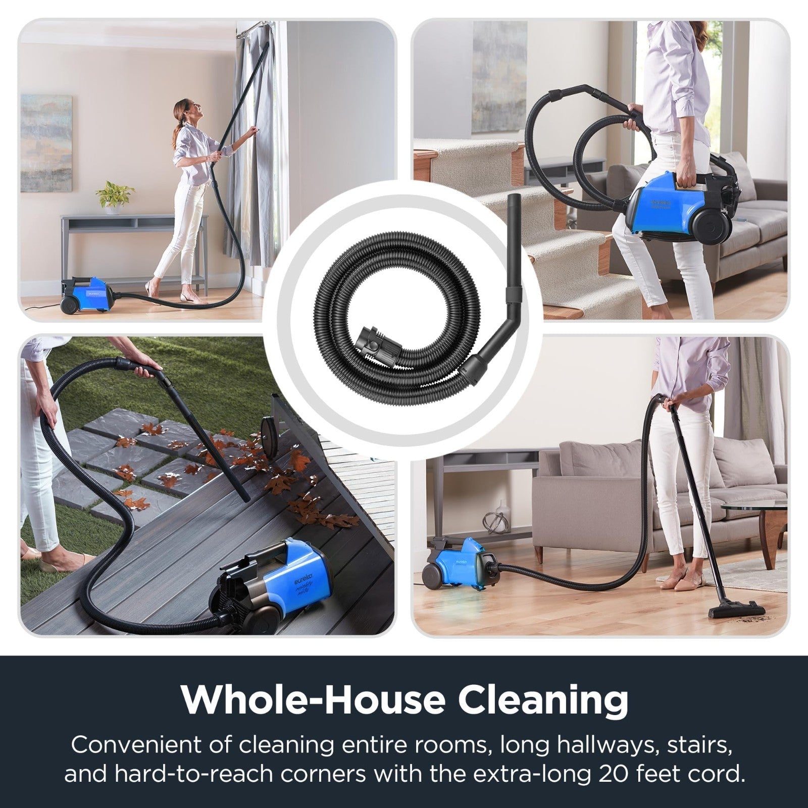 Bagged Canister Vacuum Cleaner 3670H - Lightweight, Powerful Suction for Home, P3