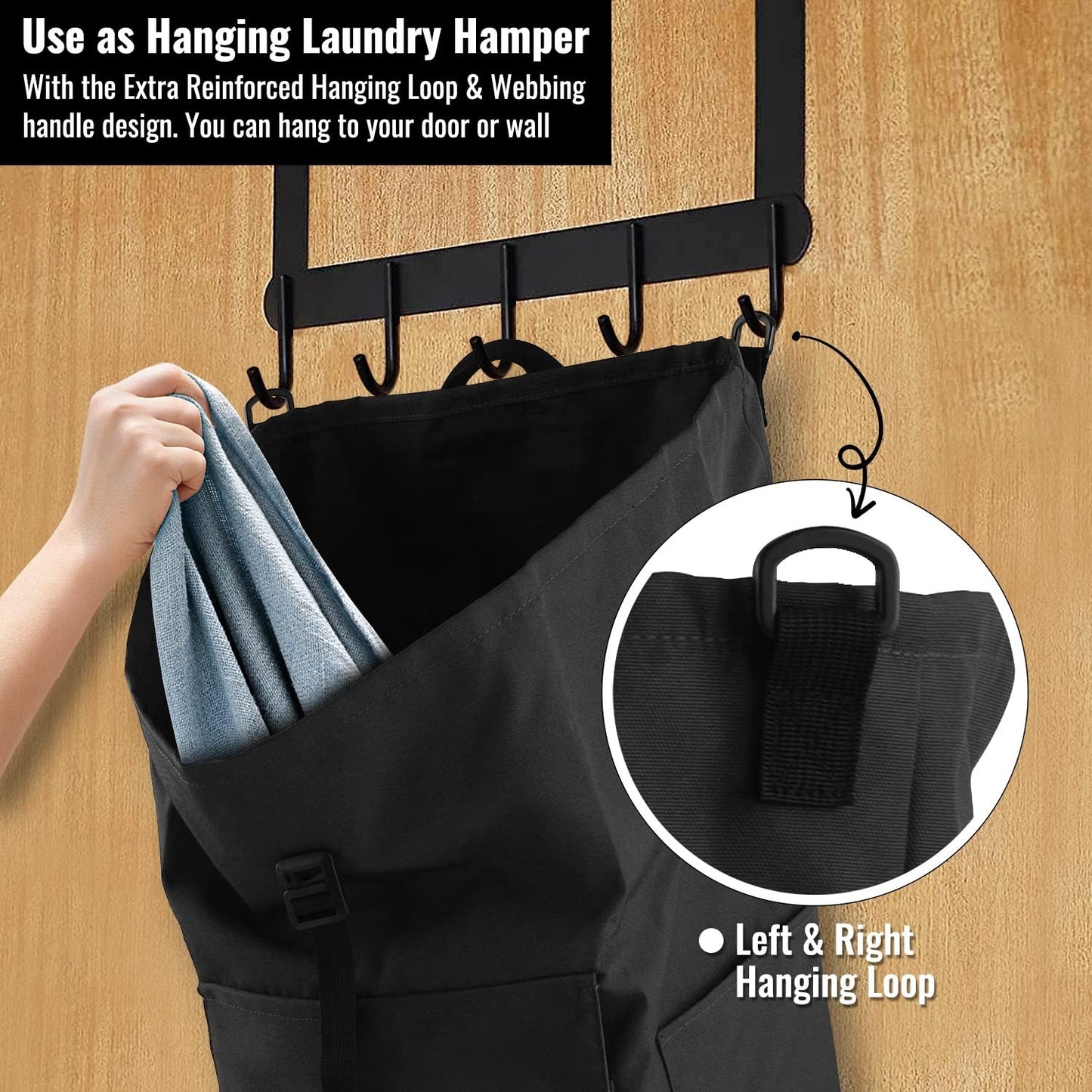 Extra Large 125L Laundry Backpack Bag, Heavy Duty, Durable with Padded Straps &4