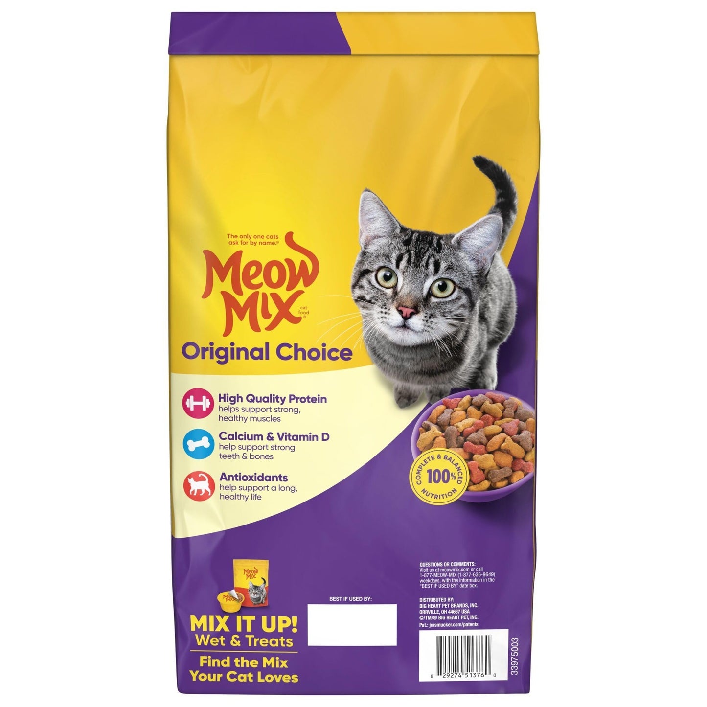 Premium Dry Cat Food, Original Choice, 6.3 lb Bag   Nutritious & Delicious!8
