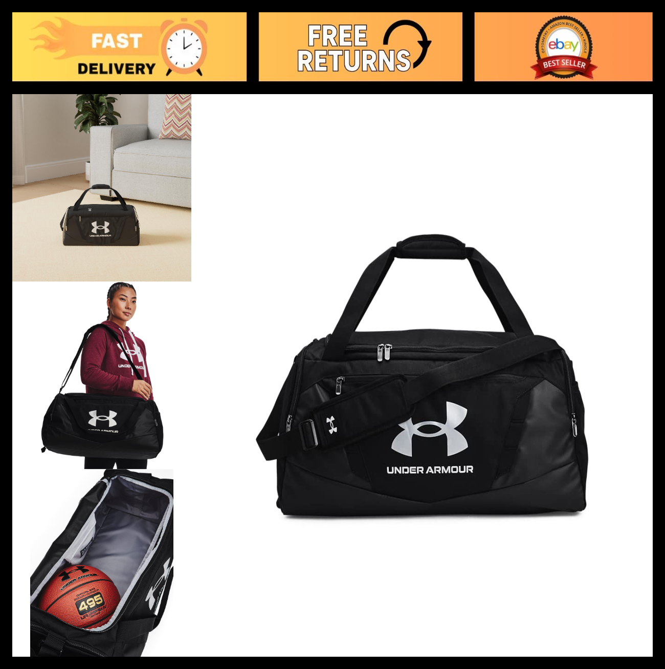Durable Duffle Bag for Gym, Travel & Sports   Spacious, Stylish & Versatile0
