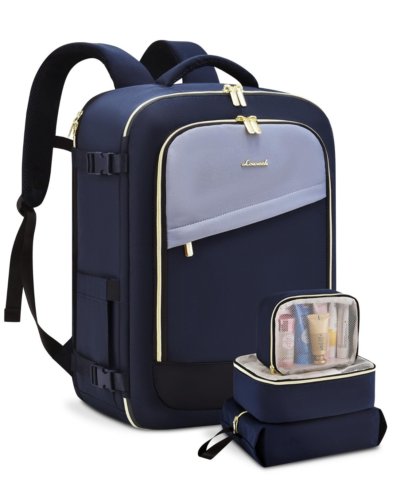 40L Travel Backpack for Women, TSA Approved Carry-On, Fits 17" Laptop, Waterproo1