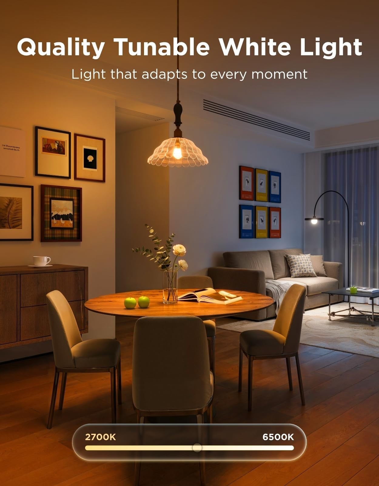 Smart LED Light Bulbs 800 Lumen, 8 Pack, RGBWW Color Changing, WiFi & Bluetooth,3