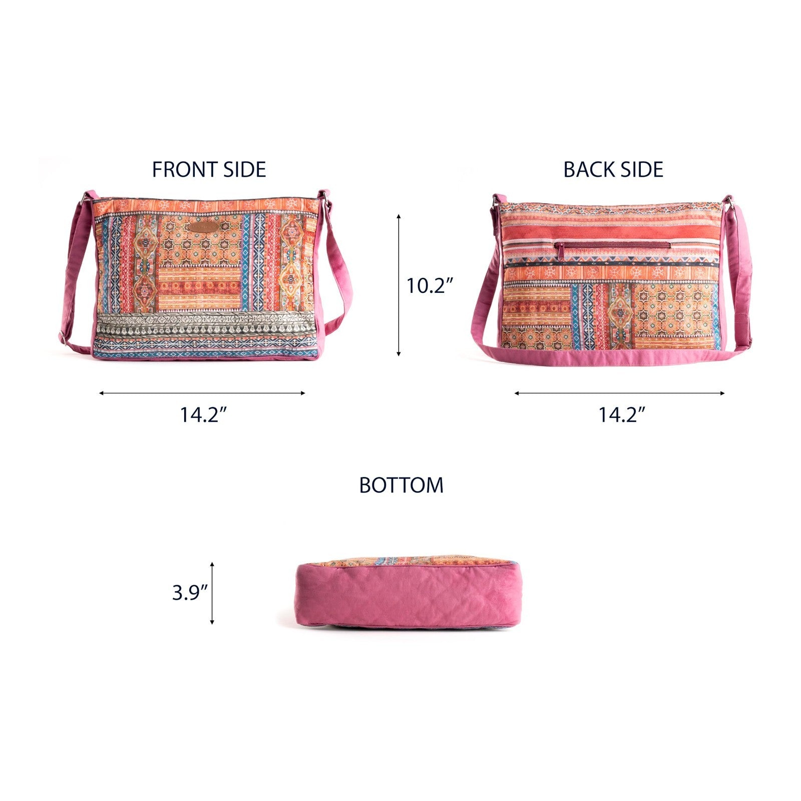 Stylish Cotton Shoulder Bag for Women   Versatile Handbag, Everyday Use, Fashion4
