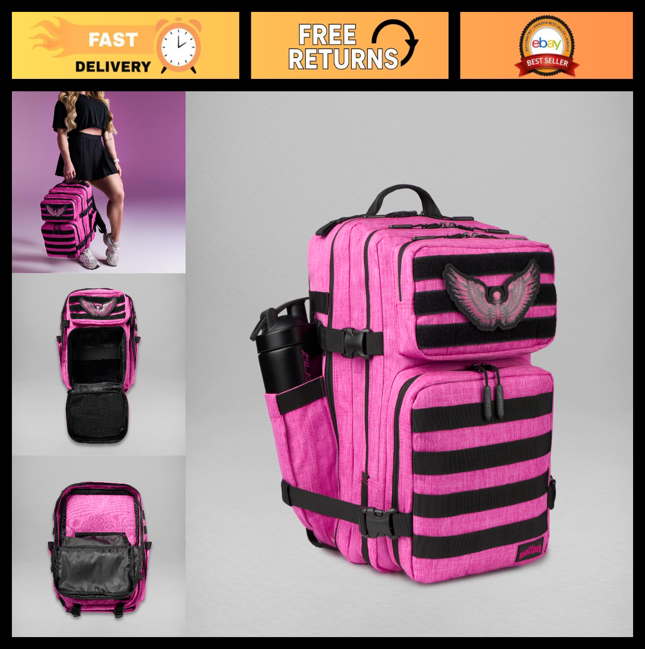 35L Meal Prep Backpack | Food Storage Organizer with Built in Lunch Box & Cooler0