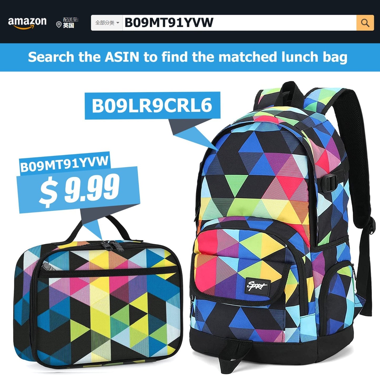 Lightweight School Backpack Travel Bag for Men & Women   College & Travel Use6