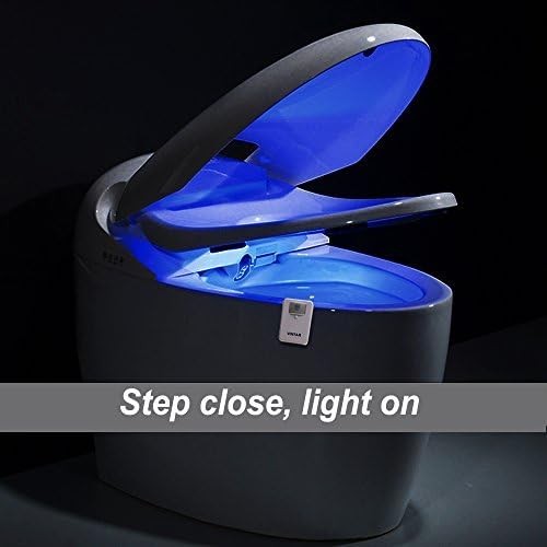 16 Color Motion Sensor LED Toilet Night Light,Toilet Bowl Lights,Cool Gadgets,5 3