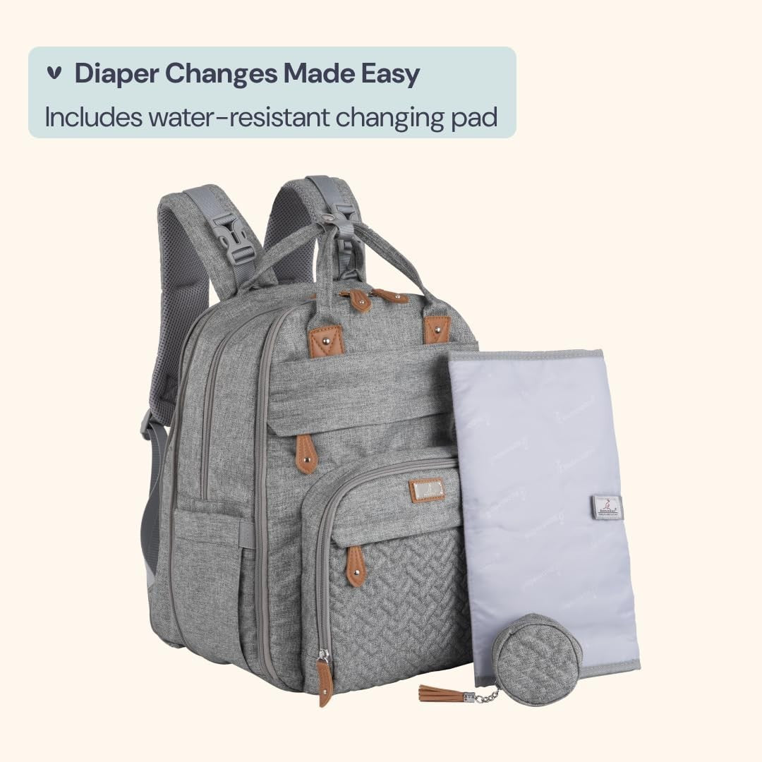 Extra Large Diaper Bag Backpack   Expandable Baby Tote with Changing Pad, Stroll7
