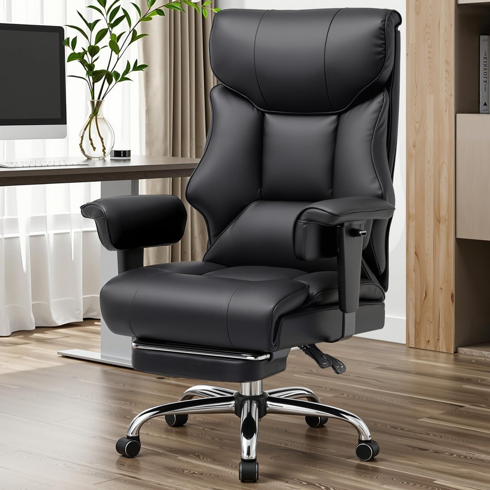 Big & Tall Gaming Chair 400lbs Heavy Duty Office Chair with Footrest, Ergonomic2