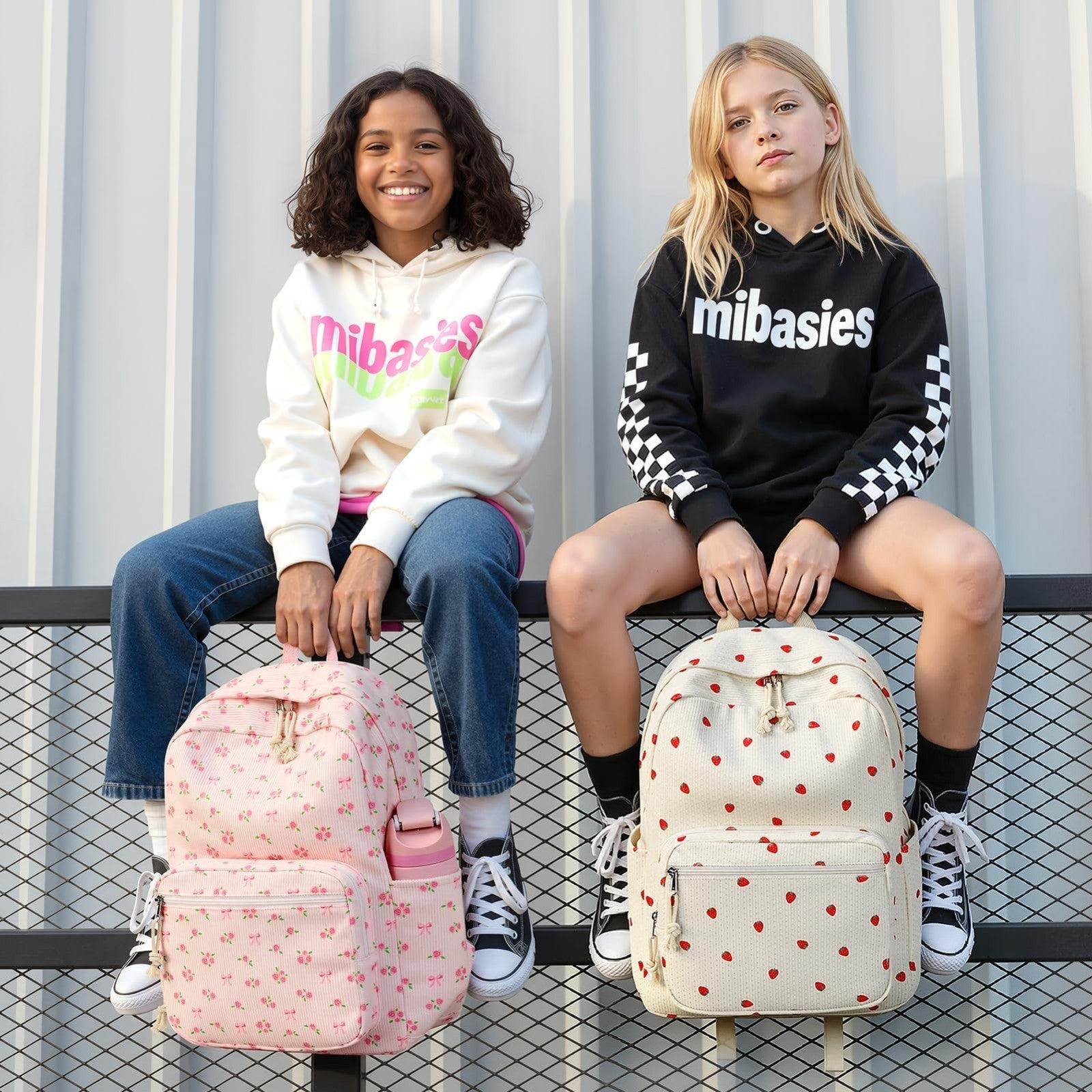 Trendy Corduroy Kids Backpack, Cute School Bag for Girls, Preppy Style Bookbag6