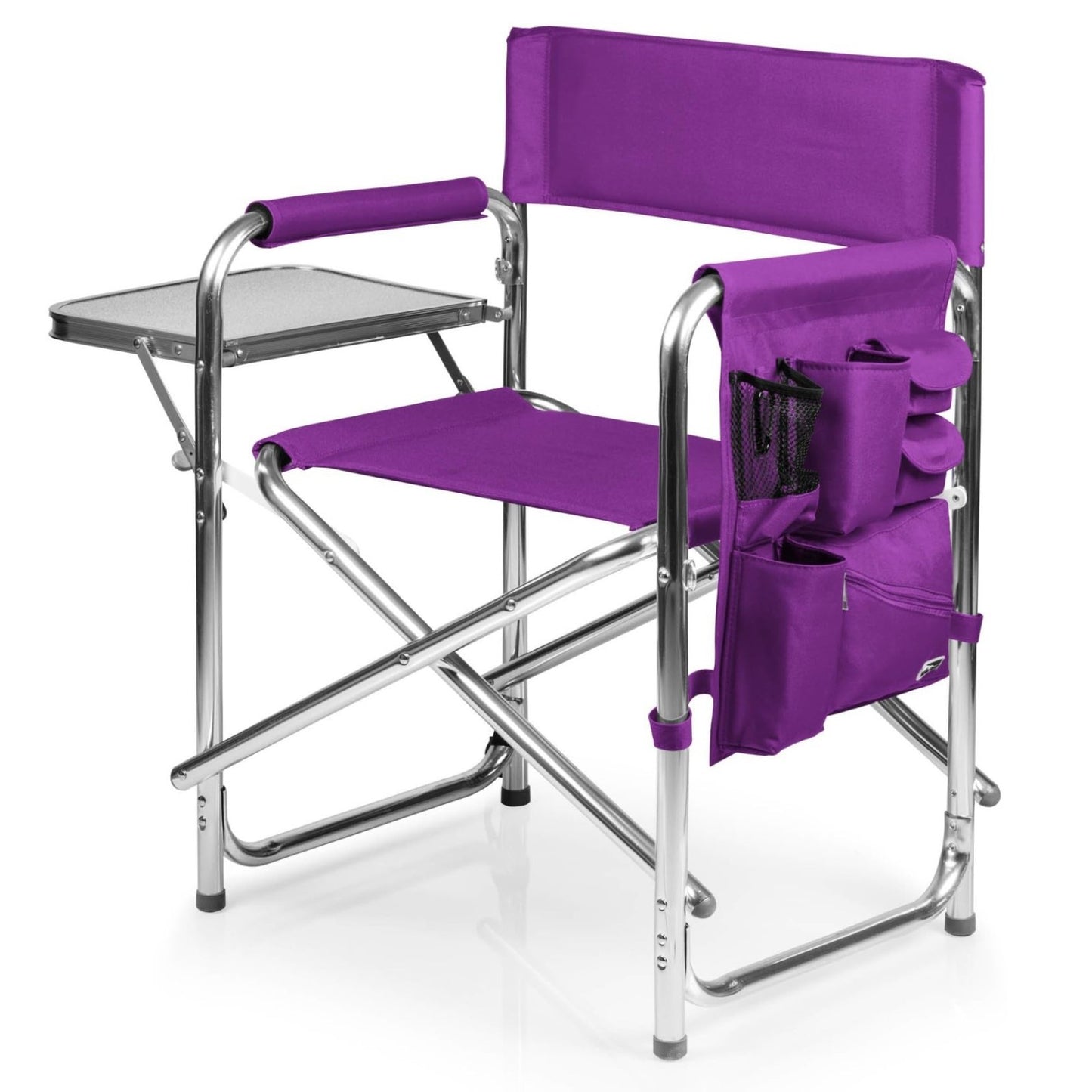 Lightweight Folding Camping Chair with Side Table & Armrest Caddy - Portable Out1