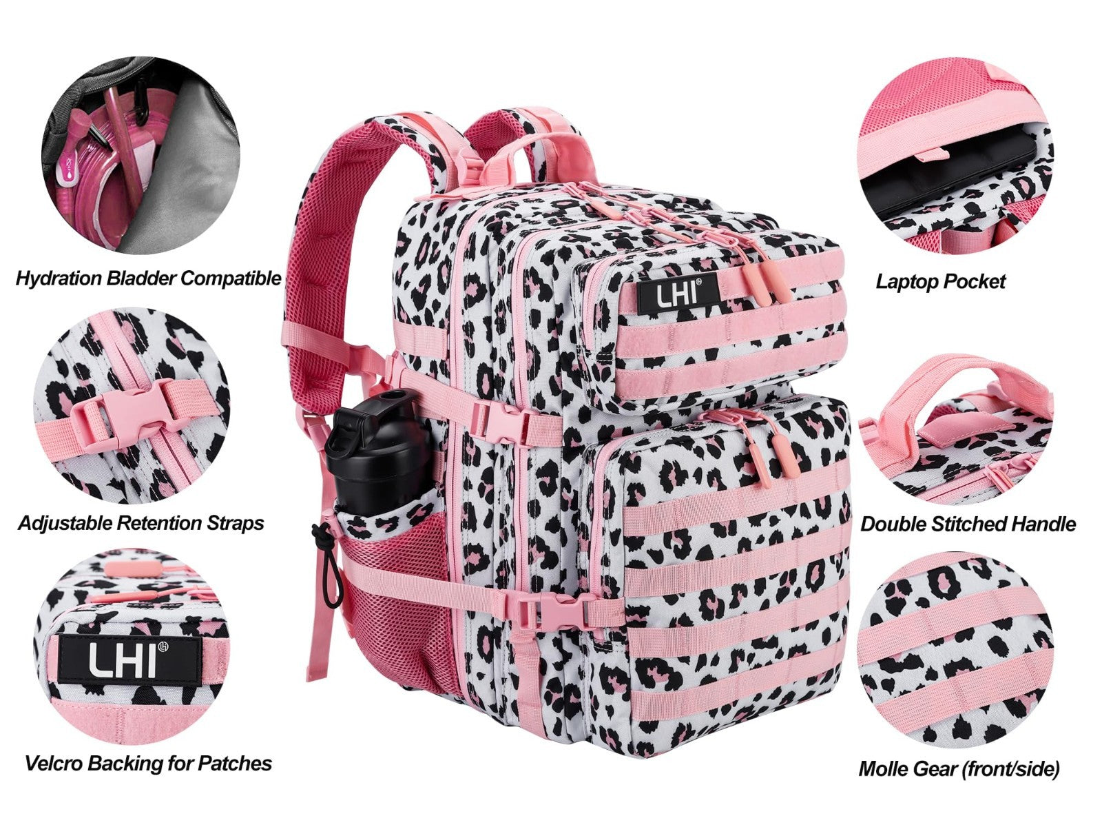 Tactical 45L Military Backpack for Men & Women   3 Day Assault Rucksack, Molle S4