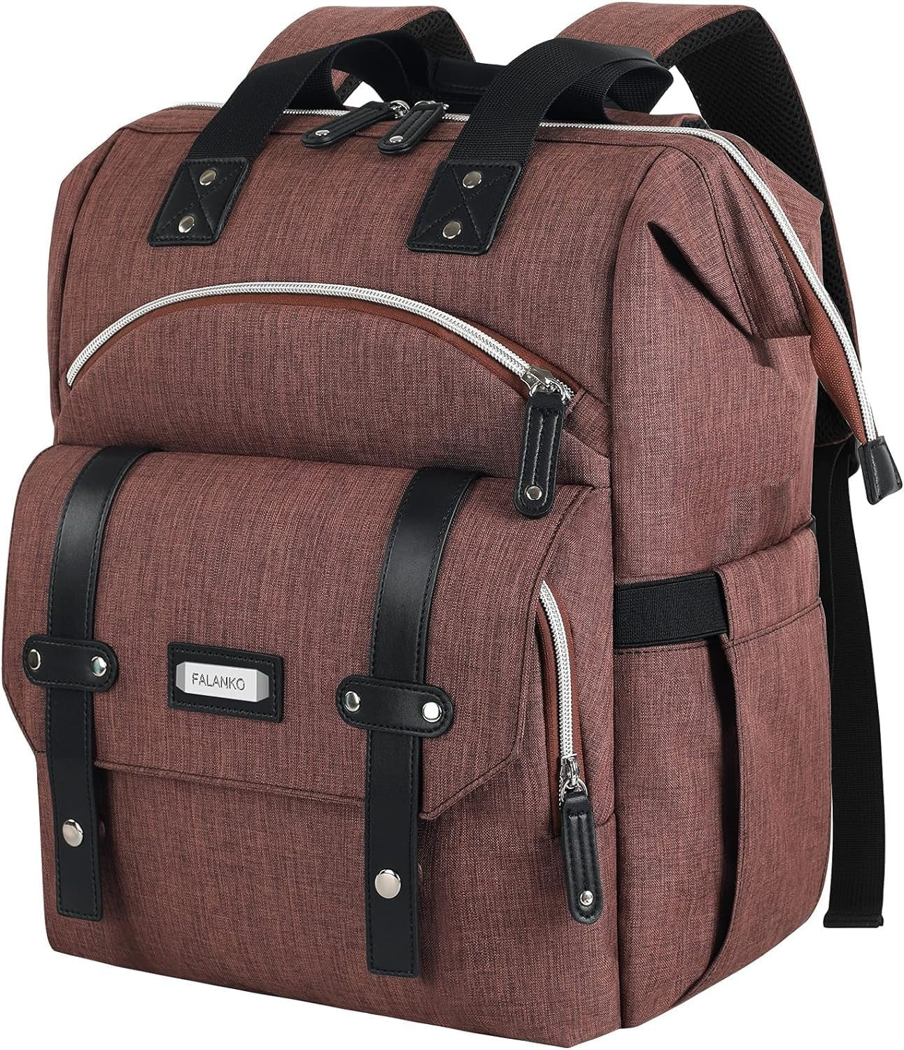 Stylish Water Resistant Laptop Backpack for Women   15.6" RFID Anti Theft Travel1