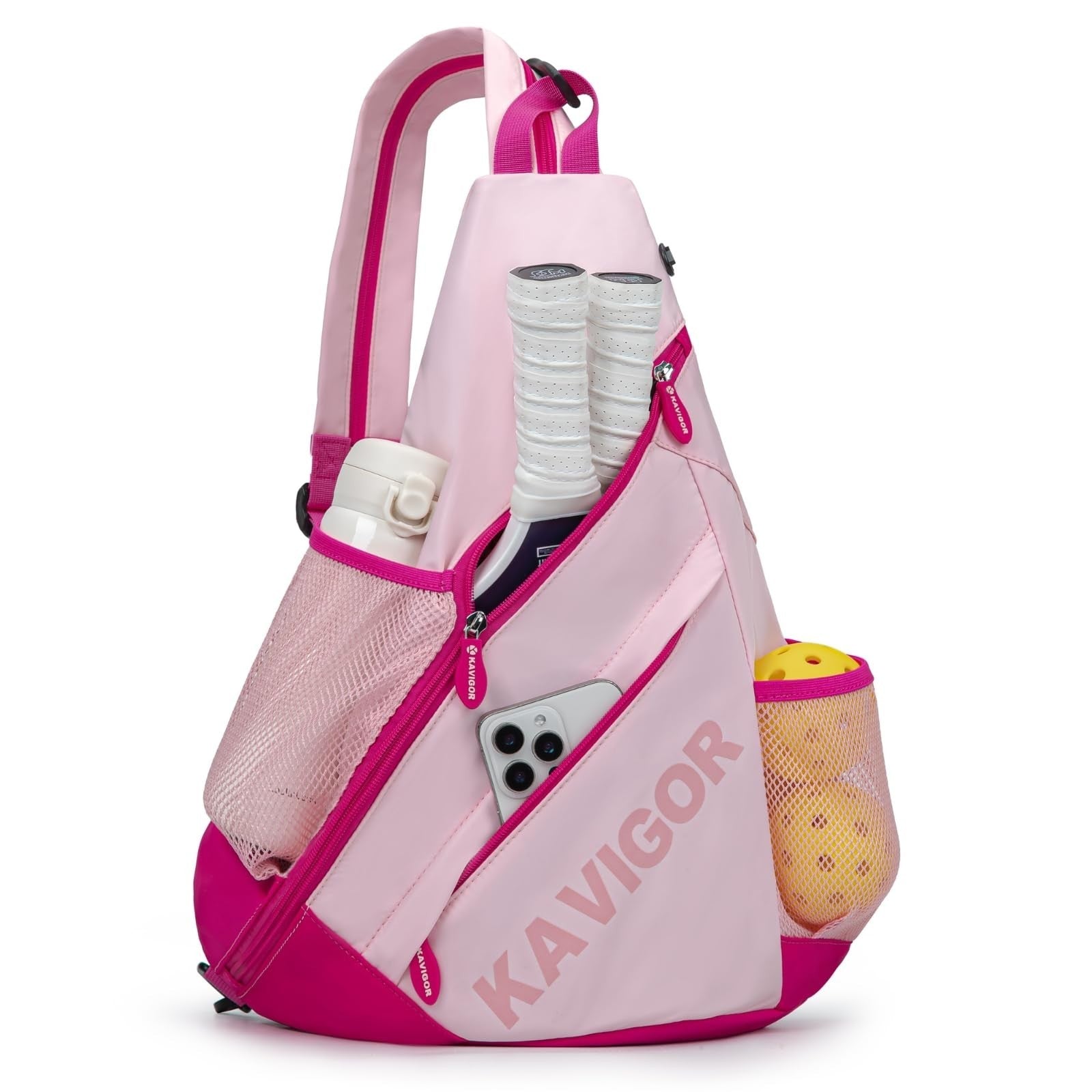 Ultra-Light Pickleball Sling Bag, Convertible Backpack with Wet/Dry Pocket, Fits1