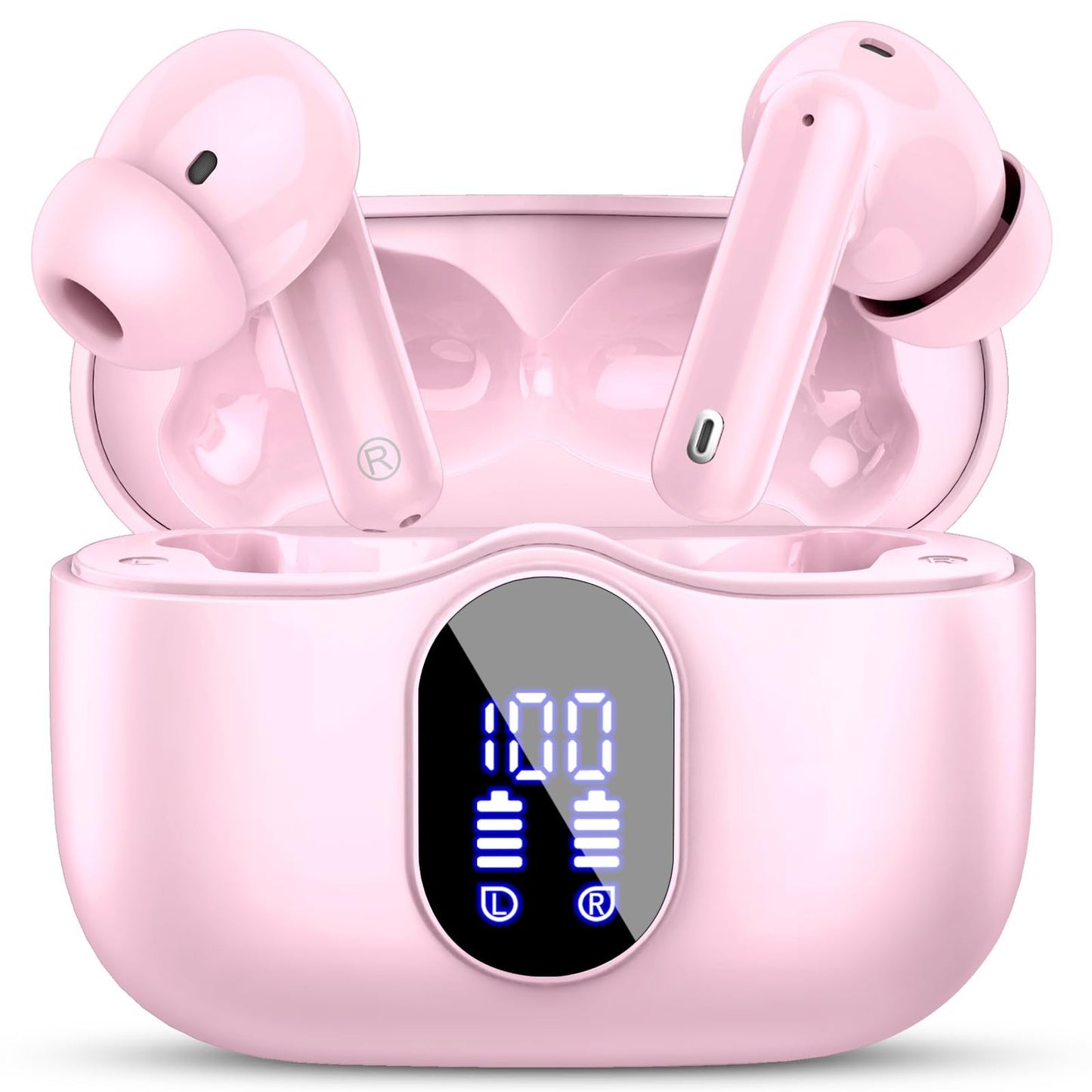 Wireless Bluetooth 5.4 Earbuds, Noise Cancelling, IP7 Waterproof, 36H Playtime,1