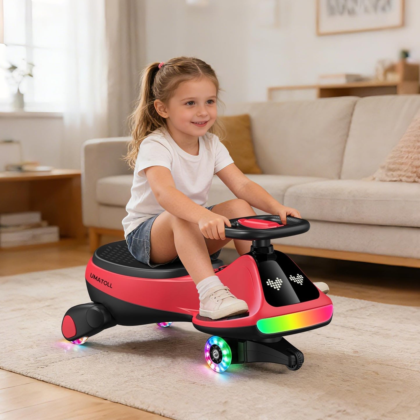 12V Electric Wiggle Car for Kids - Fun Ride-On Toy, Birthday Gift for Ages 3+2