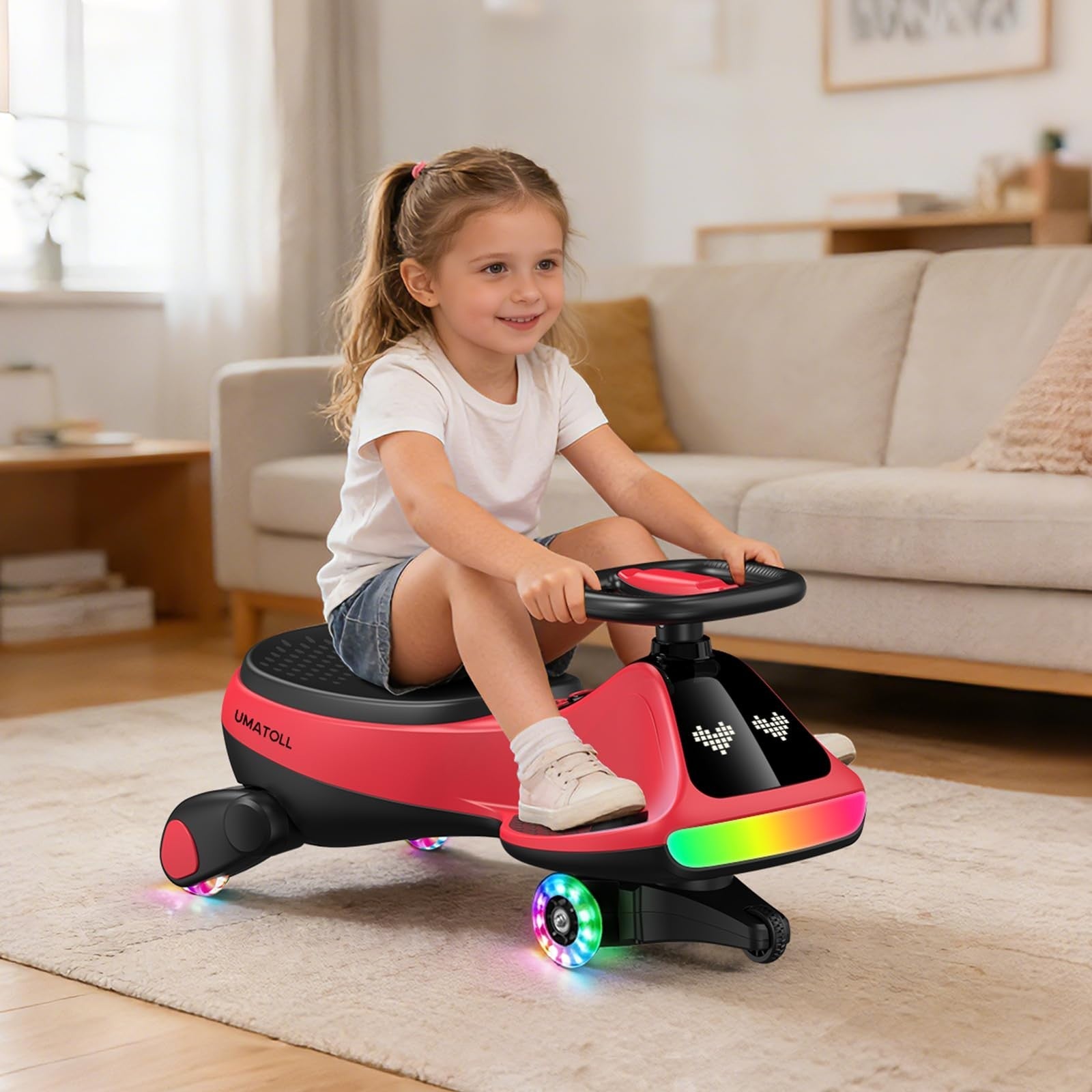 12V Electric Wiggle Car for Kids - Fun Ride-On Toy, Birthday Gift for Ages 3+2