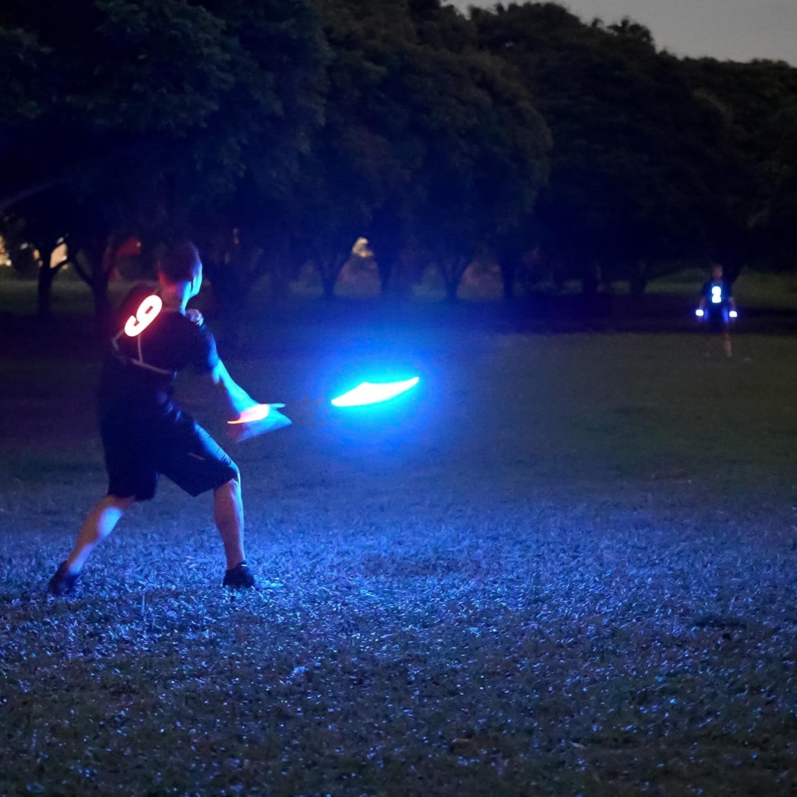 RGB Flying Disc   16 Million Colors, Bright LED Lights, Smart Modes, Waterproof,8