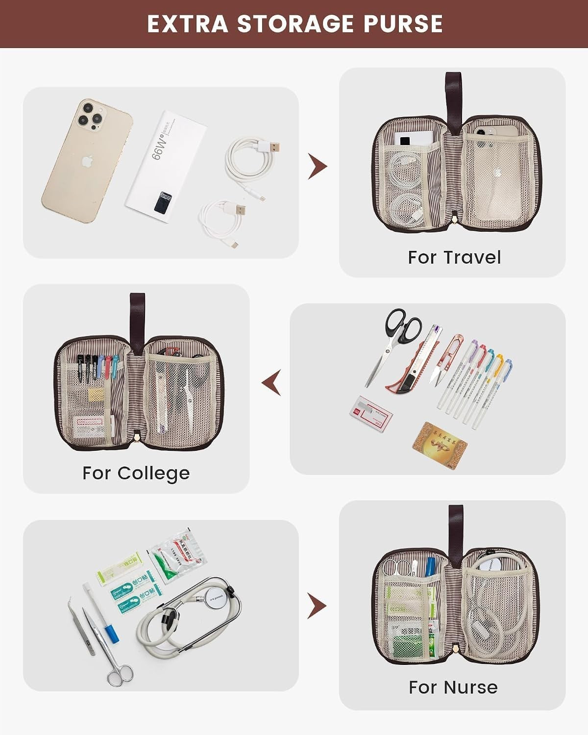 Stylish Women's Laptop Backpack with USB Port & Tumbler Holder, 15.6" Waterproof7