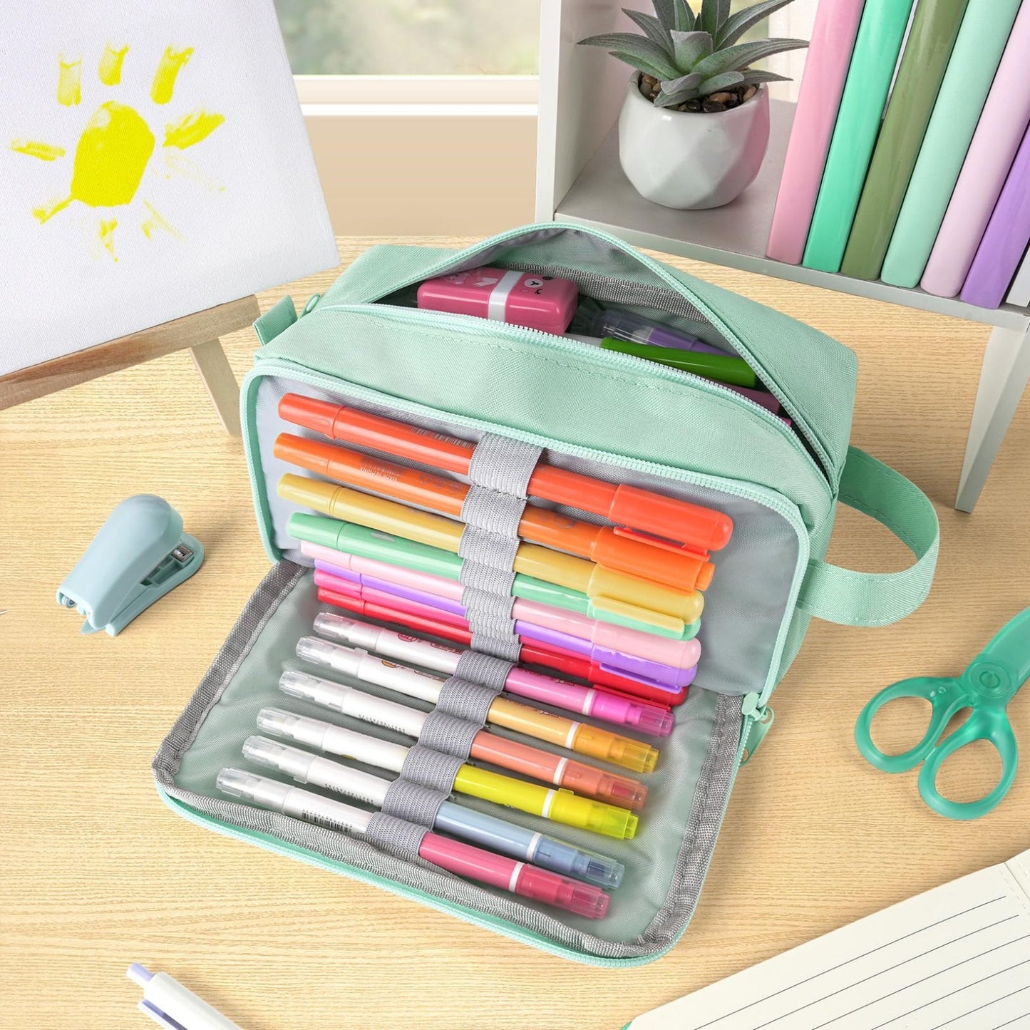 High Capacity Pencil Case   Large Pencil Bag Pouch Organizer for School & Office2