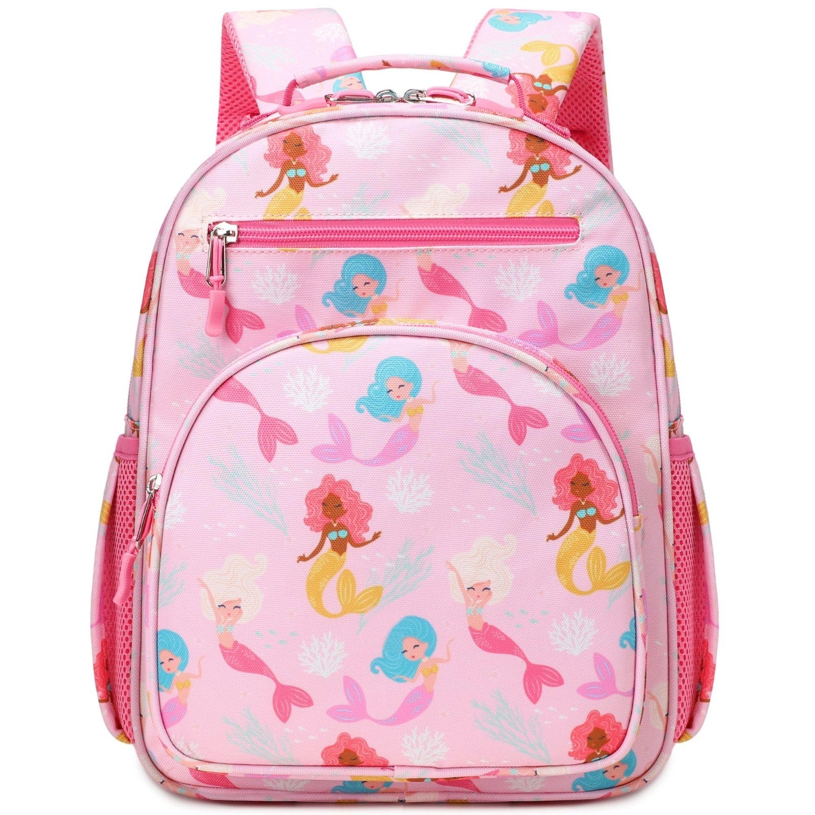 Cute Mini Toddler Backpack for Girls   Mermaid Pink Preschool Bookbag for Kids1