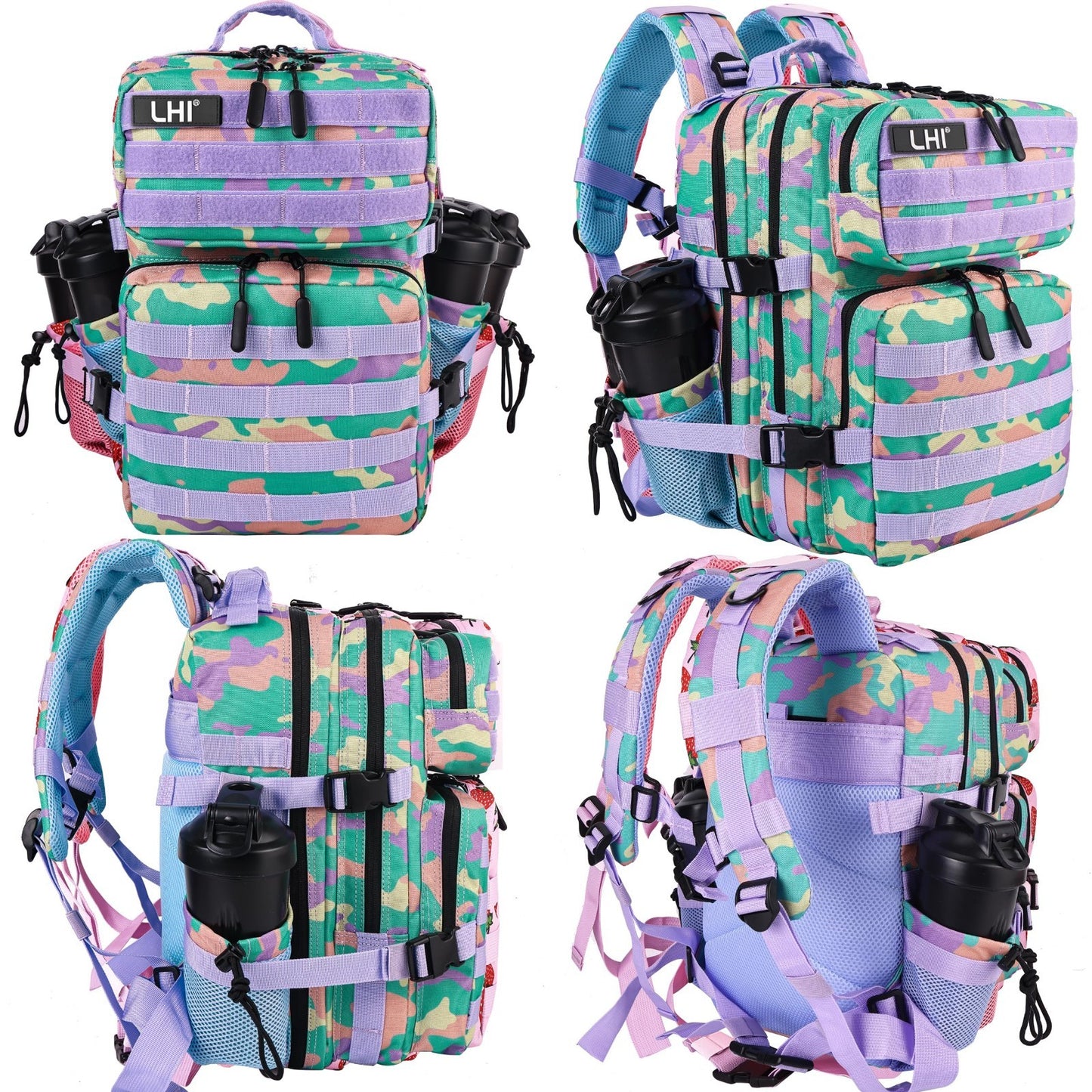 Tactical Military Backpack 25L/35L   Army Assault Pack, Small Rucksack with Bott2