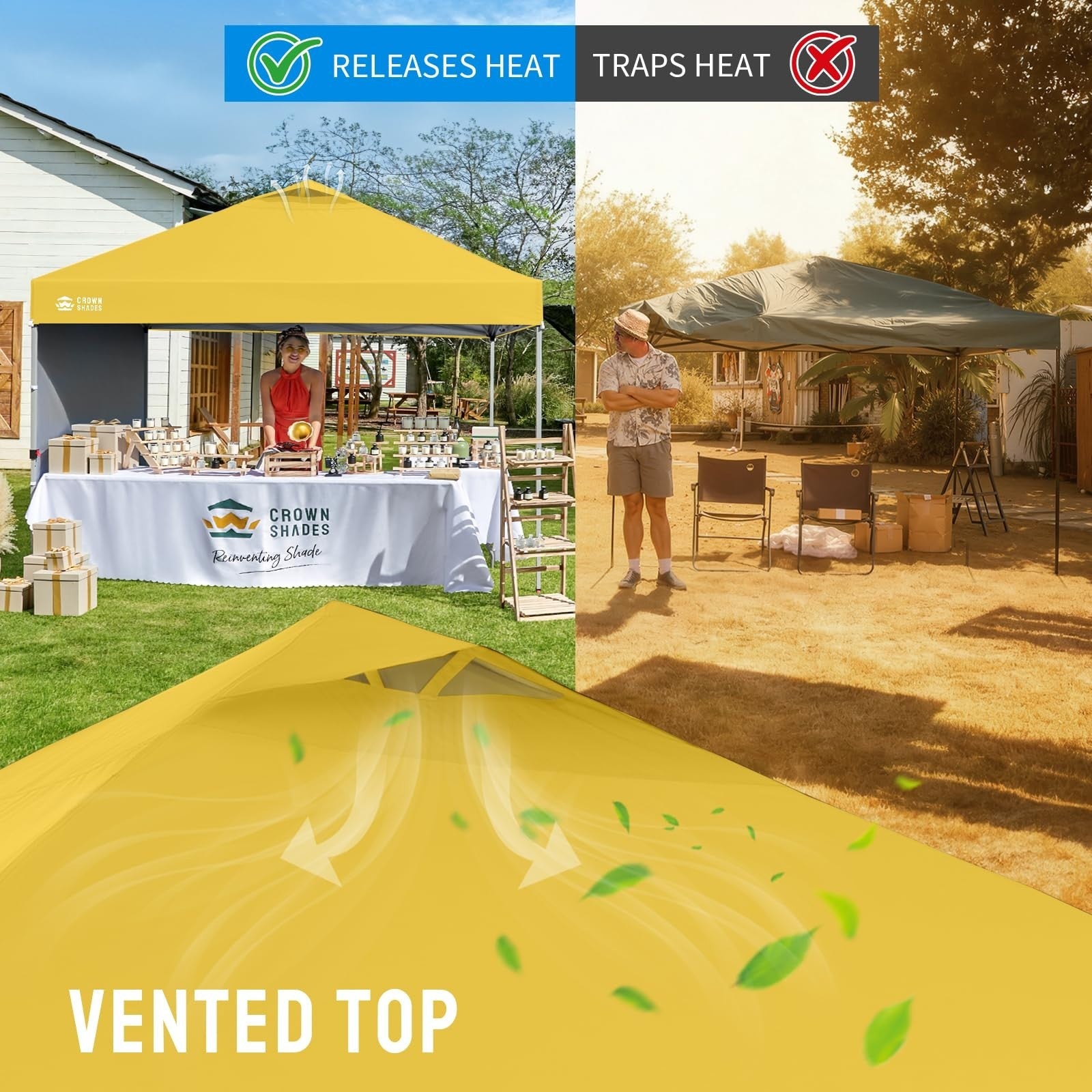 10x10 Pop Up Canopy Tent with Side Wall, Easy Setup Outdoor Gazebo, Sun Shade fo6