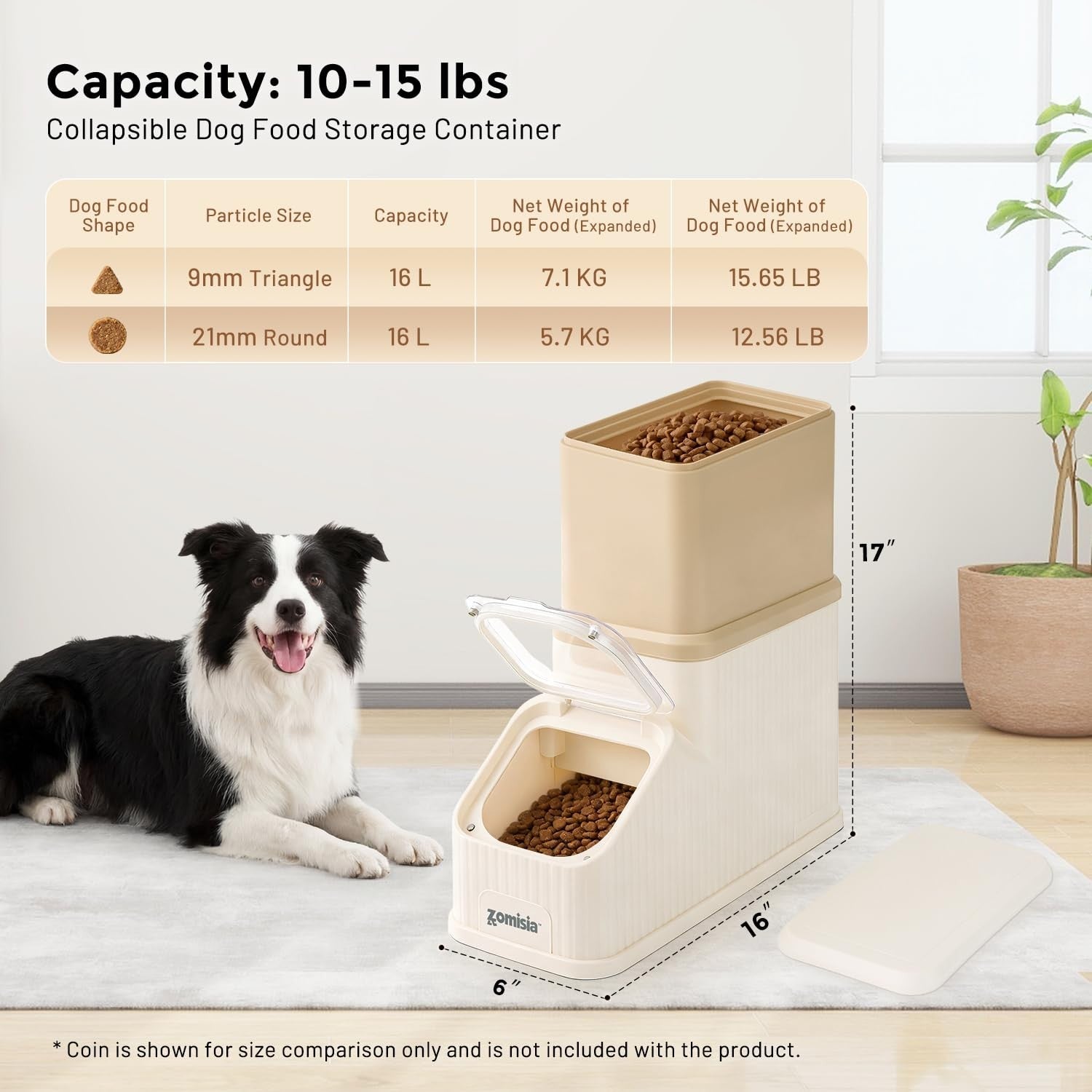 15lbs Airtight Dog Food Storage Container   FIFO Design, Keeps Food Fresh2