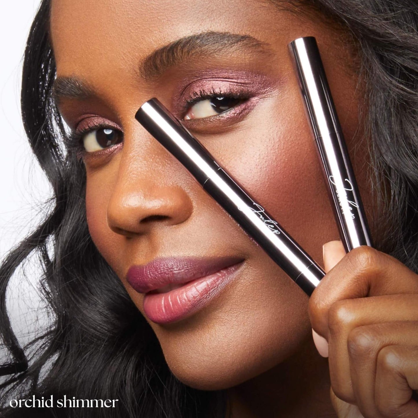 Crème-to-Powder Eyeshadow Stick - Orchid Shimmer, Long-Lasting, Easy Application4