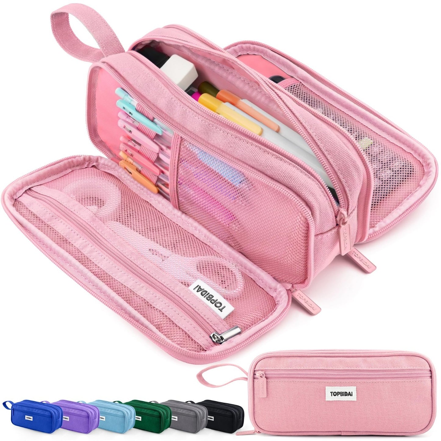 Large Pencil Case Pouch for School, Office, Art Supplies   Unisex Storage Bag1