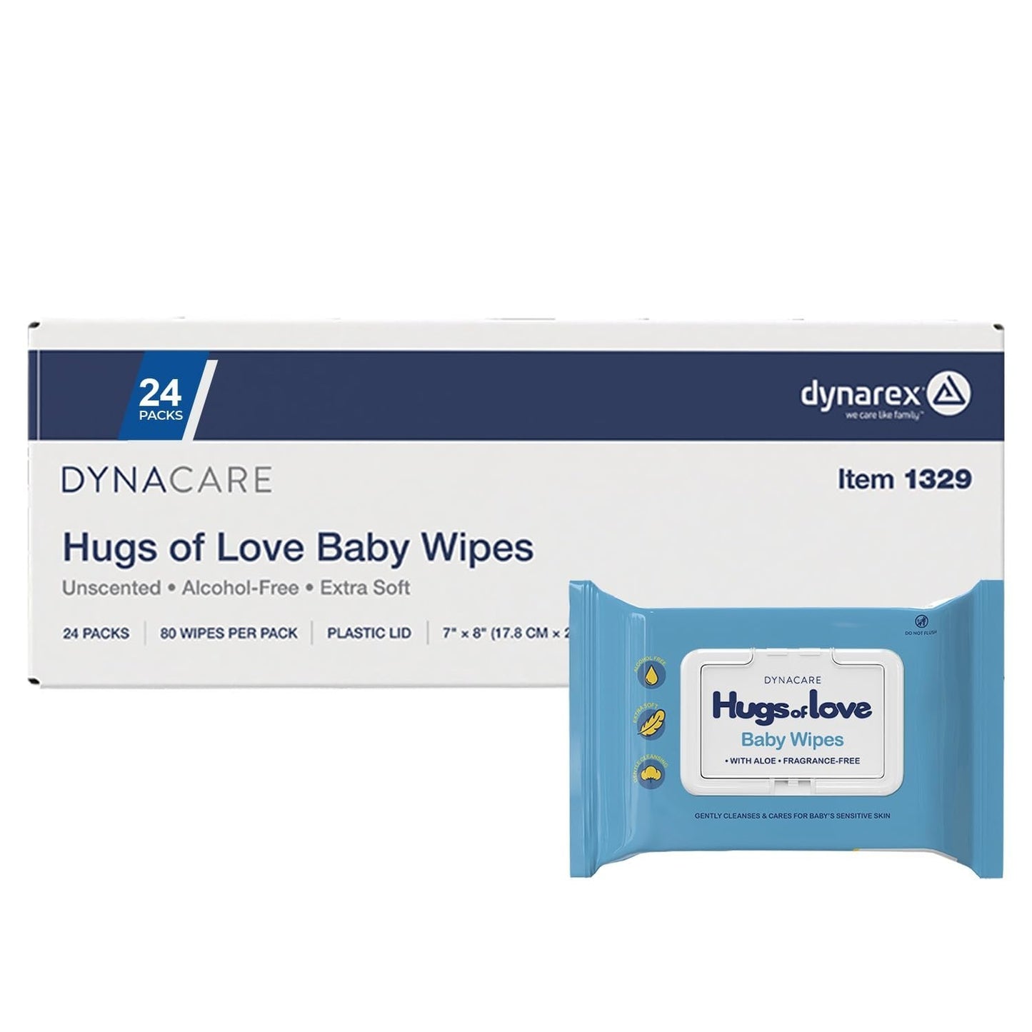 Gentle Baby Wipes - Non-Alcohol, Moisturizing with Aloe & Lanolin, Unscented, 801