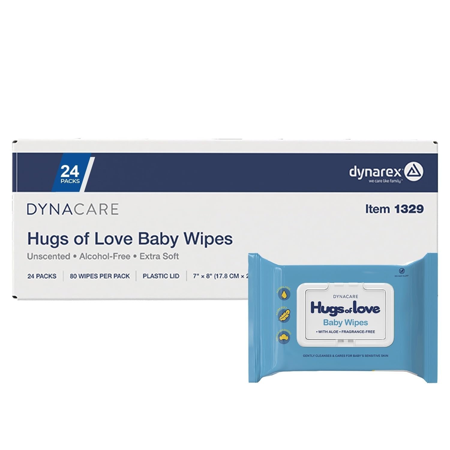Gentle Baby Wipes - Non-Alcohol, Moisturizing with Aloe & Lanolin, Unscented, 801