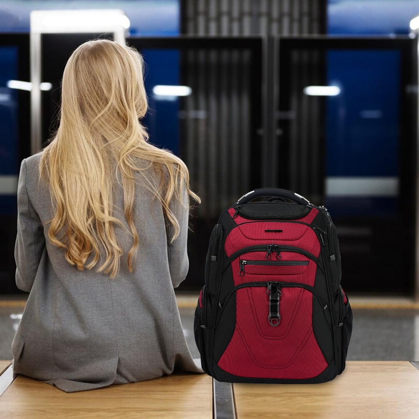 XXXL Travel Laptop Backpack 18.4 Inch, Waterproof Computer Bag for Men & Women2