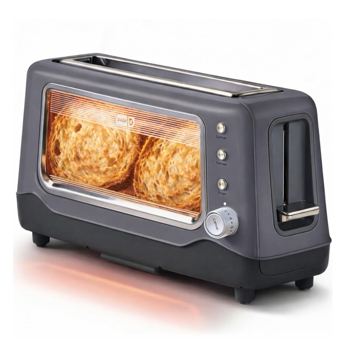 Extra Wide Slot Toaster with See-Through Window, Defrost & Reheat Functions, Aut1