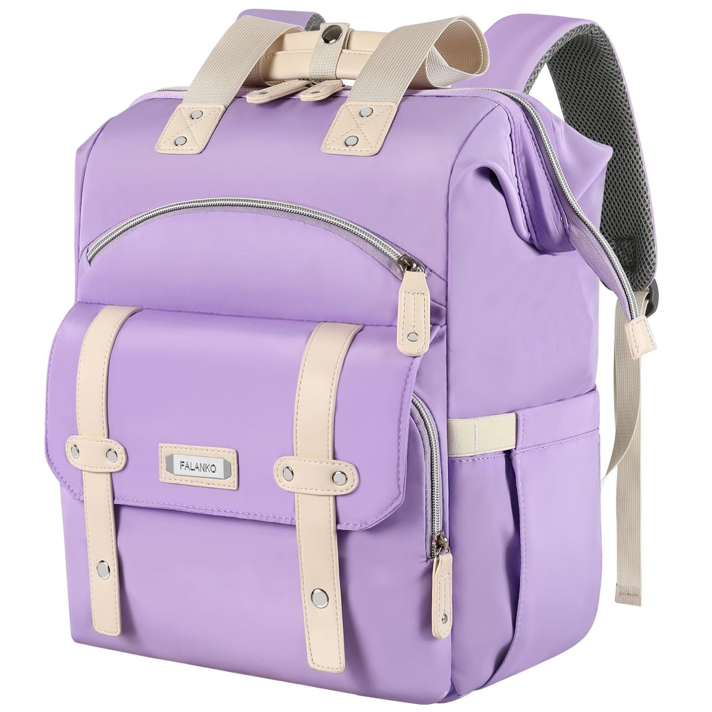 Stylish Water Resistant Laptop Backpack for Women, Fits 15.6" Laptops, RFID Safe1