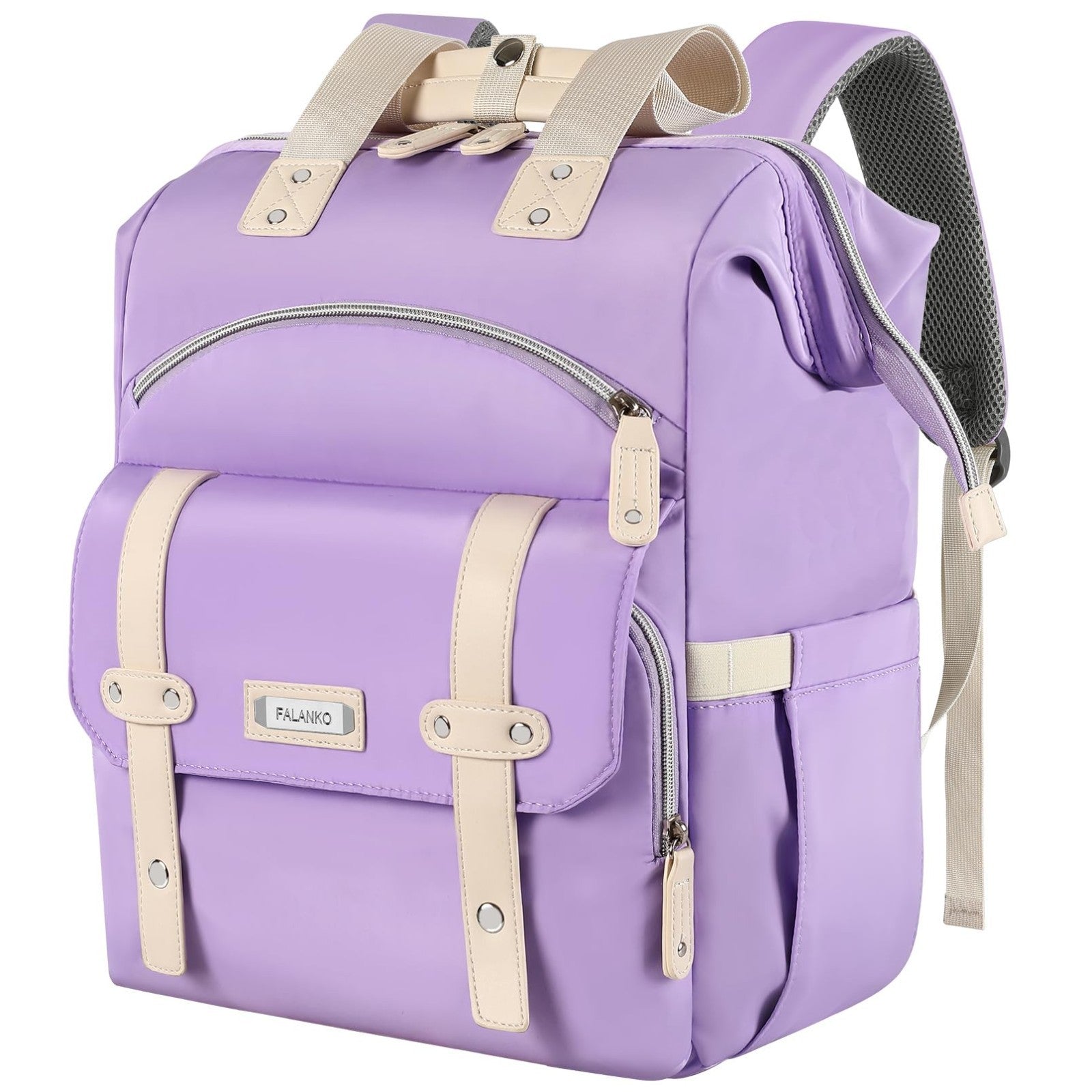 Stylish Water Resistant Laptop Backpack for Women, Fits 15.6" Laptops, RFID Safe1