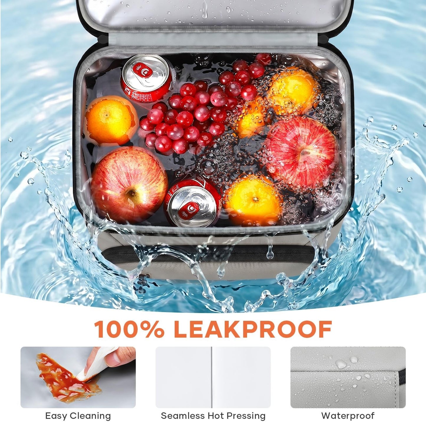 Insulated Cooler Backpack - 33 Can Leakproof, Waterproof, Anti-Theft, for Beach3