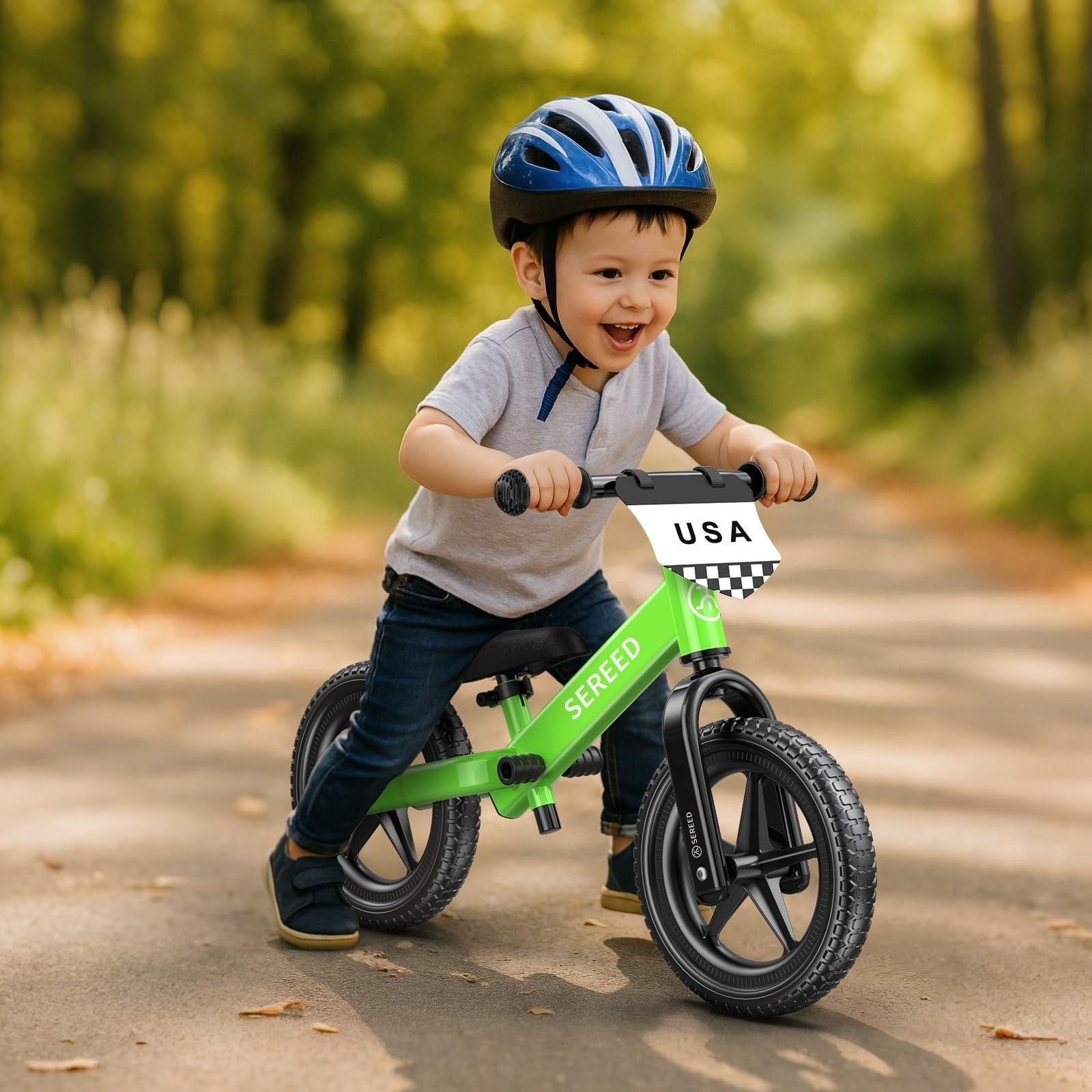 No Pedal Toddler Balance Bike for Ages 2 5, Adjustable, Custom Stickers, Gift Id2