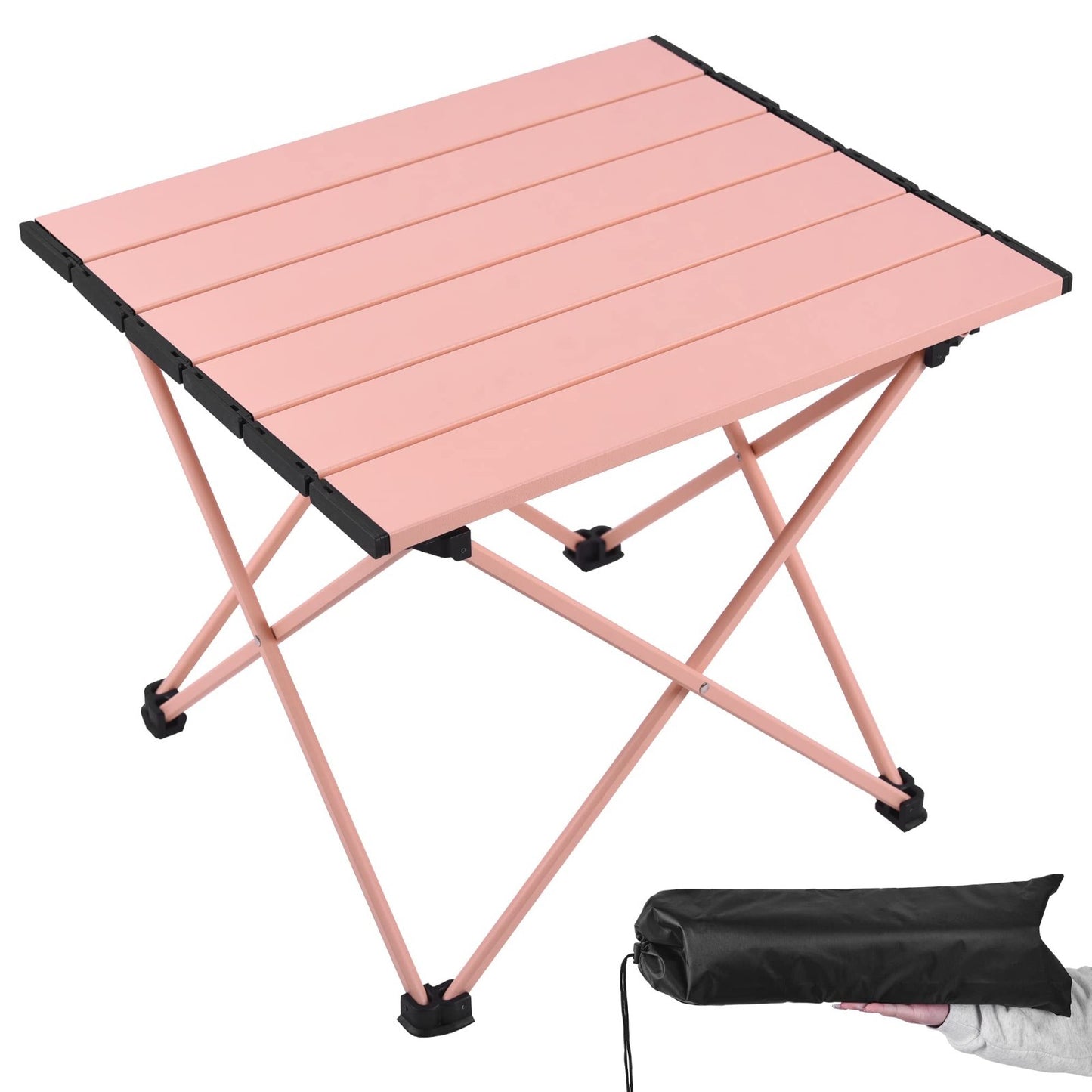 Portable Folding Beach Table - Lightweight Aluminum Top for Outdoor, Picnic, BBQ1