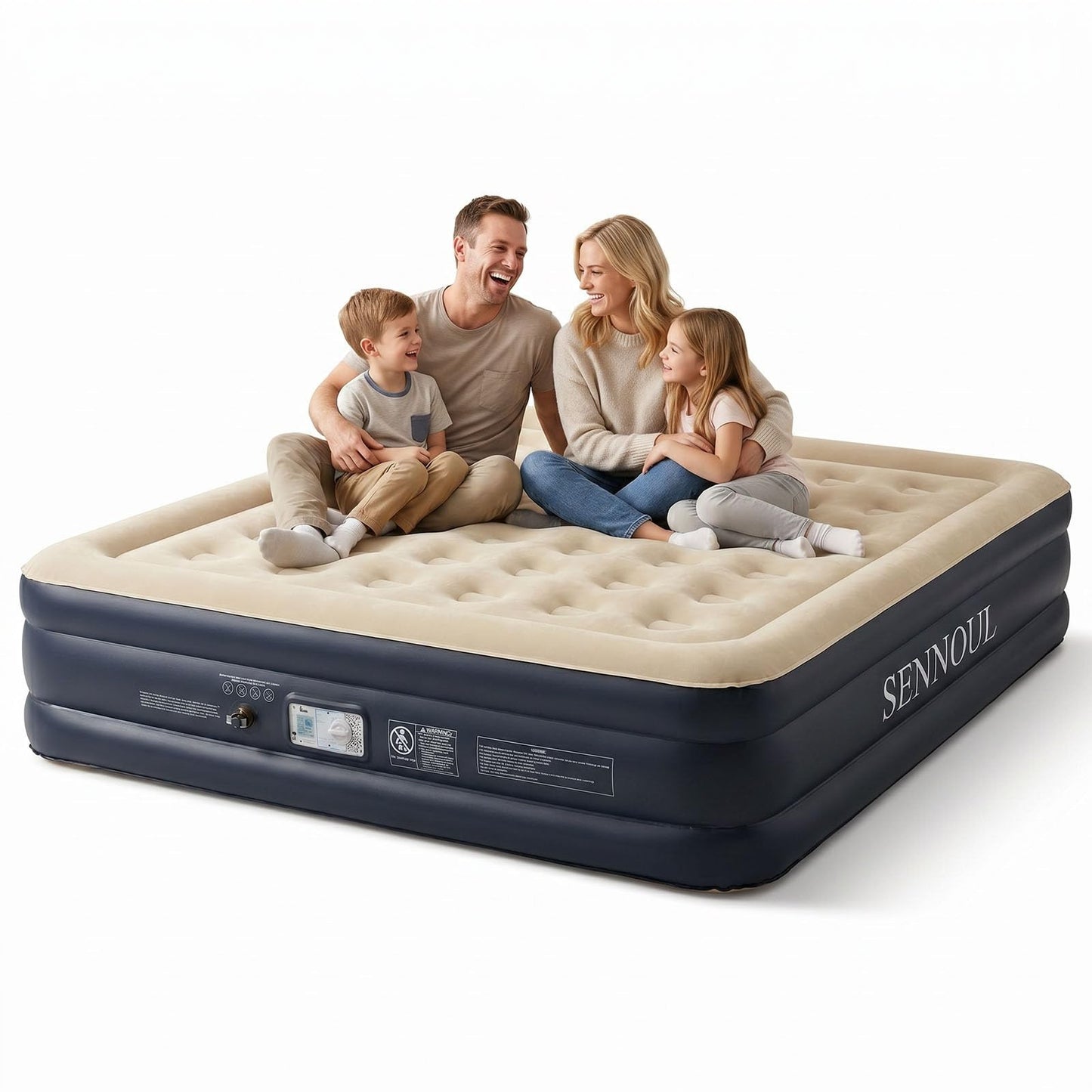 King Size Air Mattress with Built in Pump, Quick Inflate/Deflate, 750lbs Capacit1