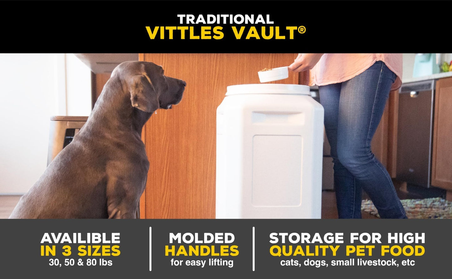 Pet Food Storage Container with Scoop, 80lbs Capacity, Gray - Dog & Cat Supplies12